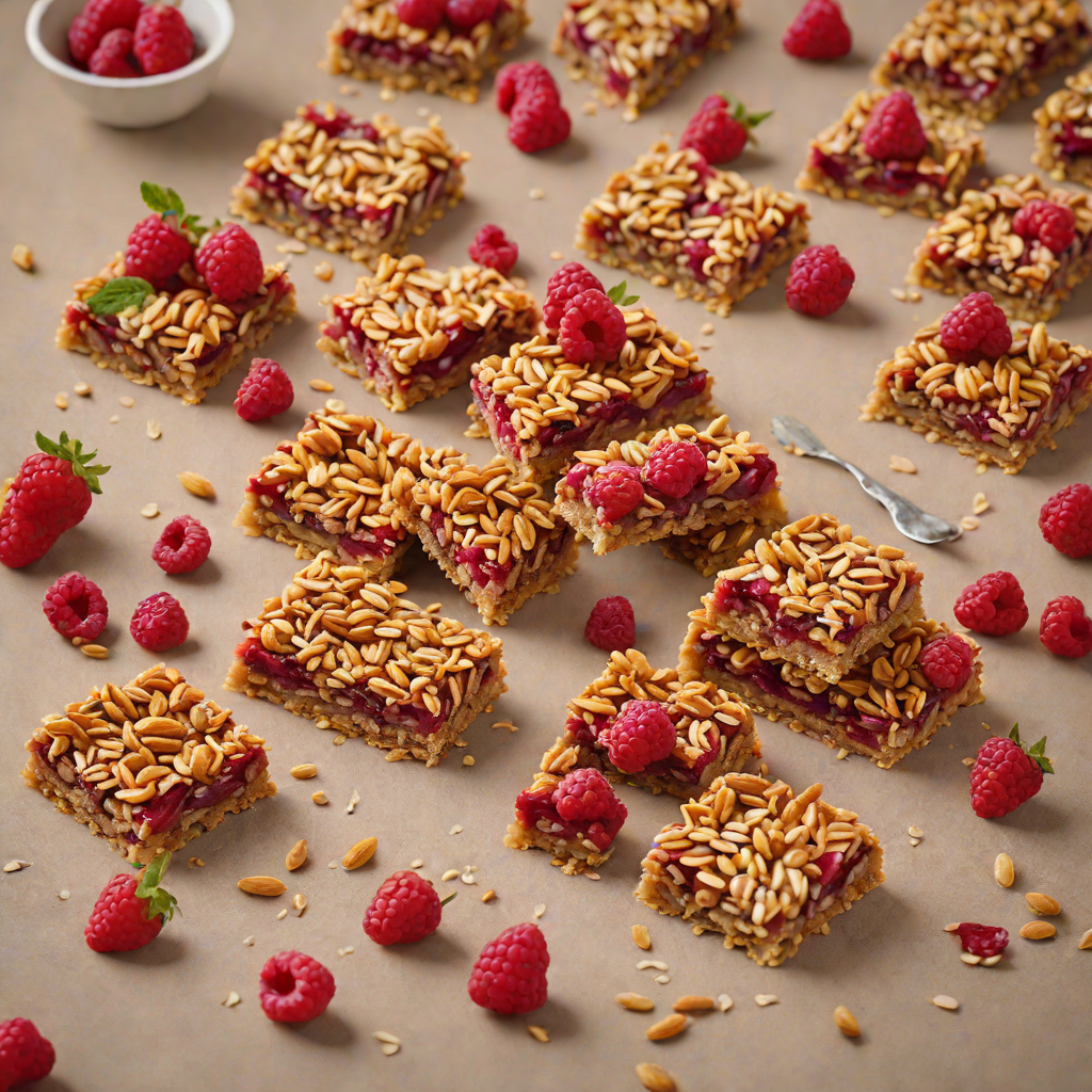 No-Bake Raspberry Almond Oat Bars