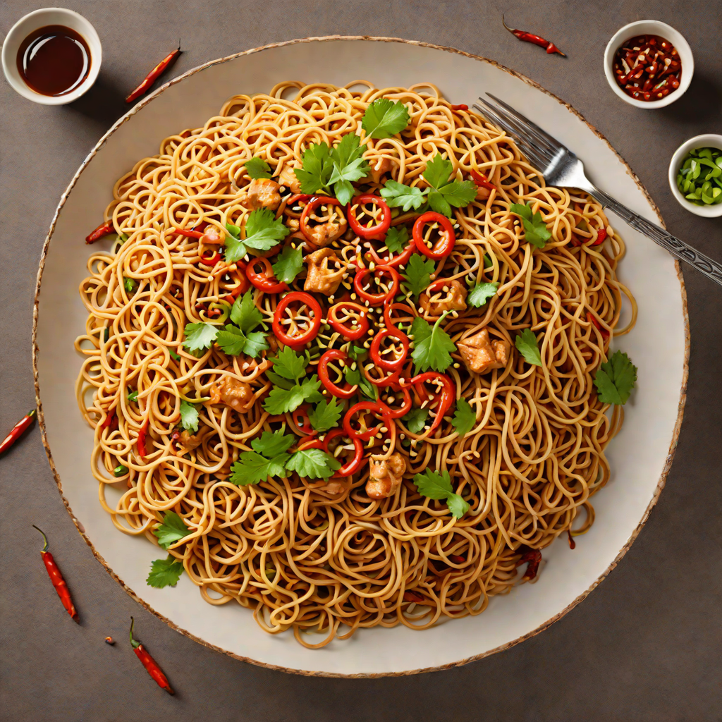 Spicy Bangkok-Style Stir-Fried Noodles with Tamarind Sauce