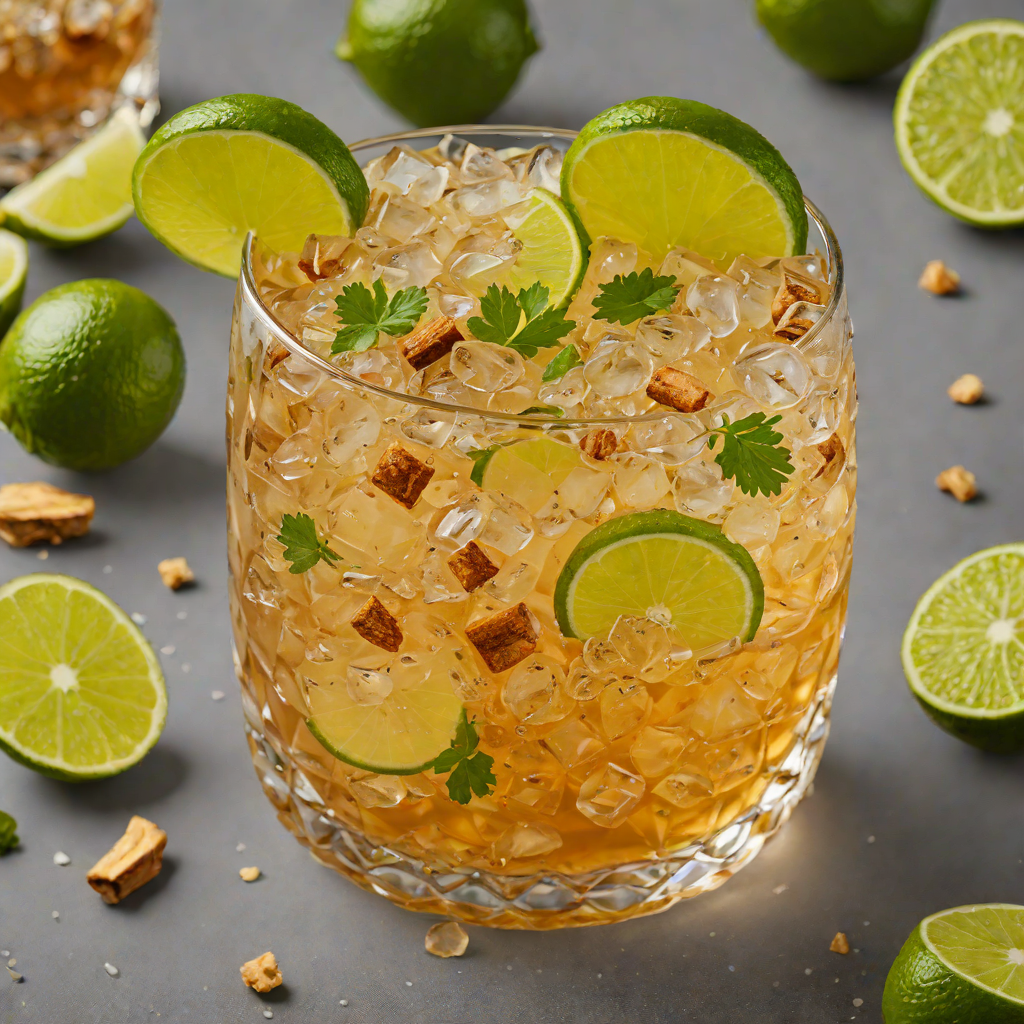 Ginger-Bourbon Smash with Fresh Lime