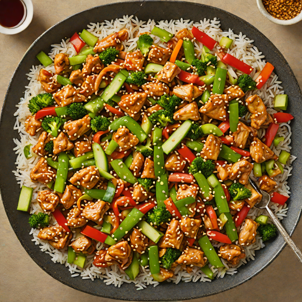 Hibachi-Style Chicken Stir Fry with Sesame and Scallions