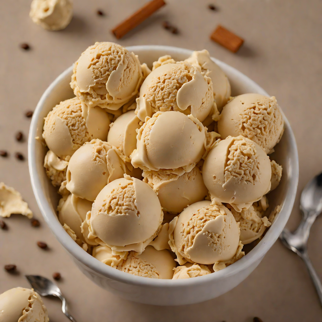 No-Churn Vanilla Coffee Ice Cream