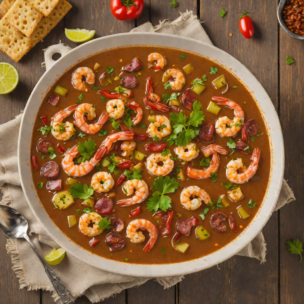 New Orleans-Style Shrimp and Andouille Sausage Gumbo