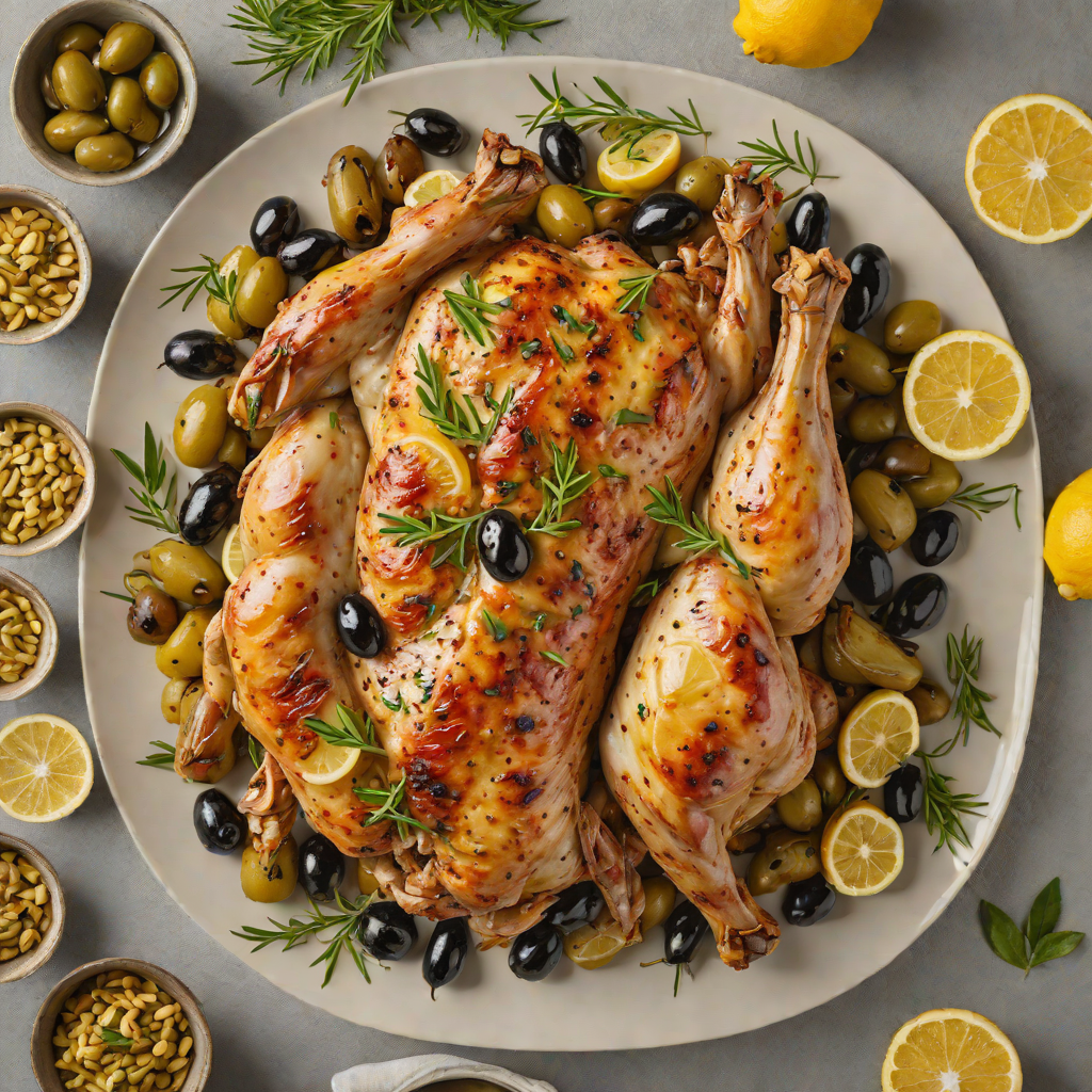 Slow-Roasted Mediterranean Chicken with Lemon and Olives