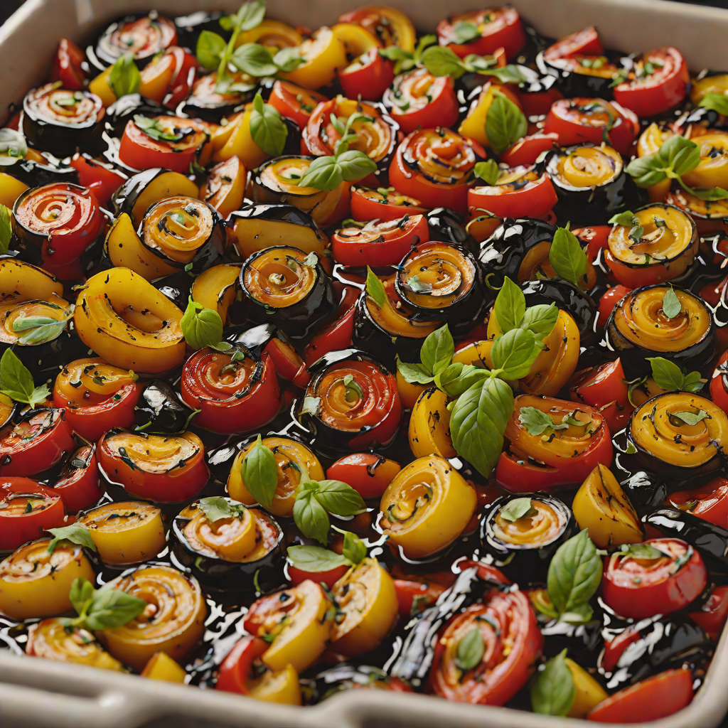 Oven-Roasted Ratatouille with Balsamic Glaze