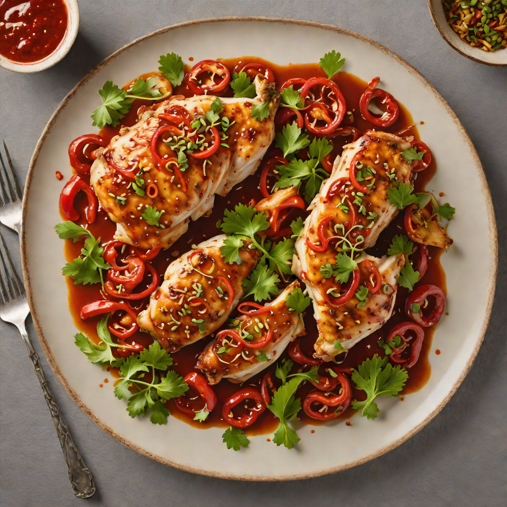 Pan-Seared Chicken with Spicy Chili Garlic Sauce
