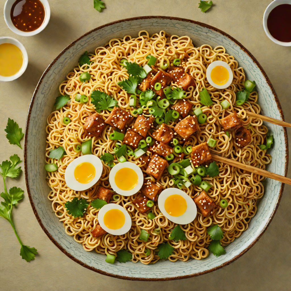 Hibachi-Style Stir-Fried Ramen with Garlic Butter and Scallions