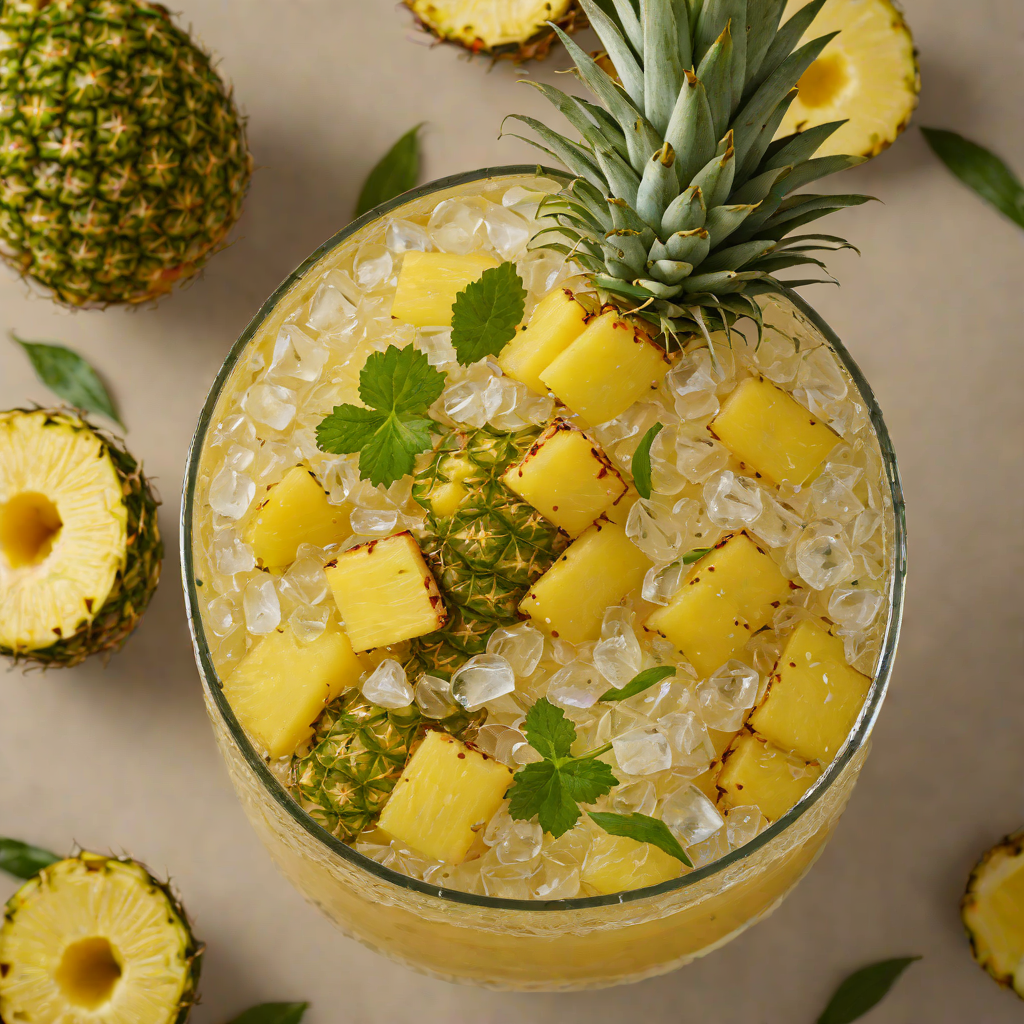 Tropical Hibachi Pineapple Cooler