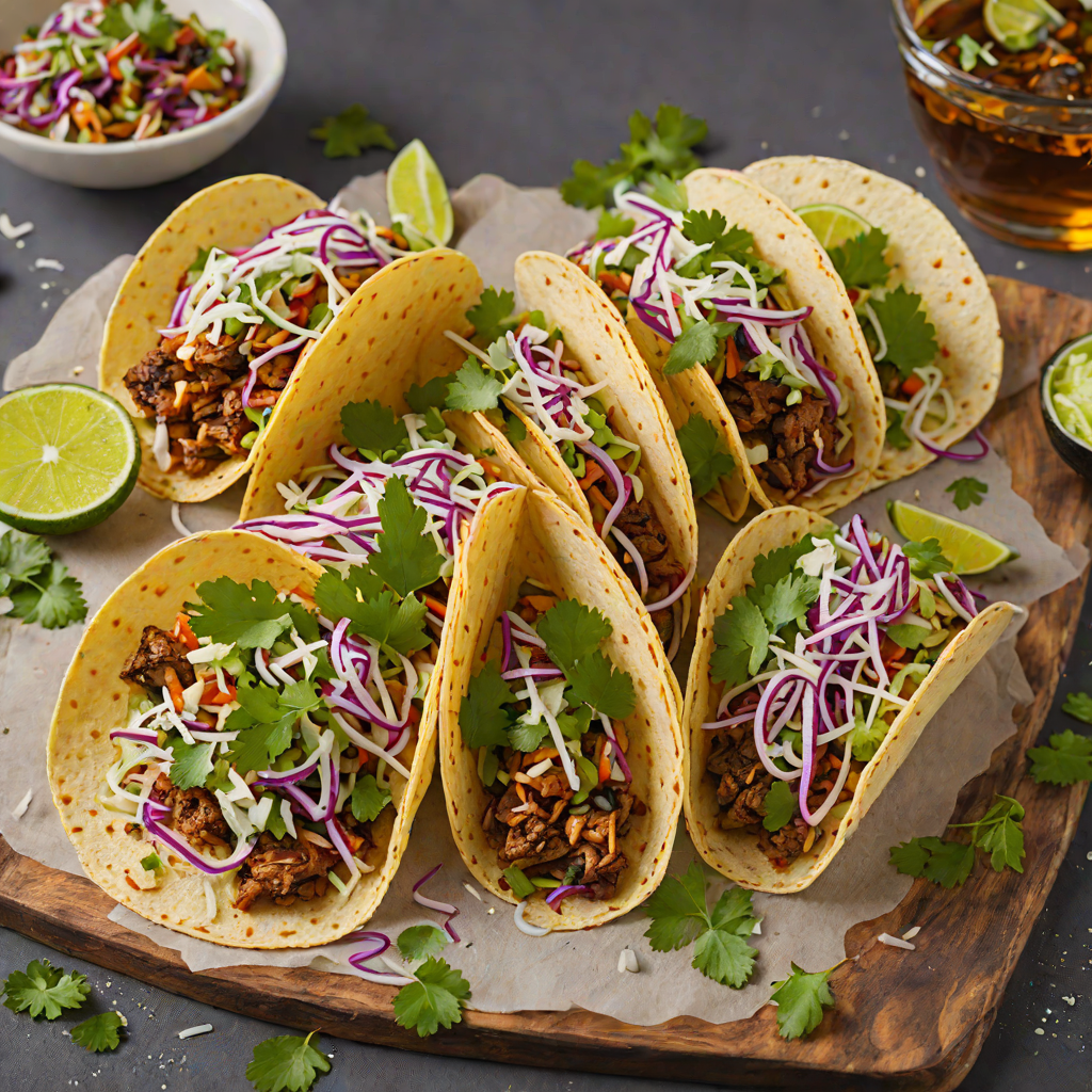 Grilled Whiskey-Glazed Taco with Cilantro Slaw