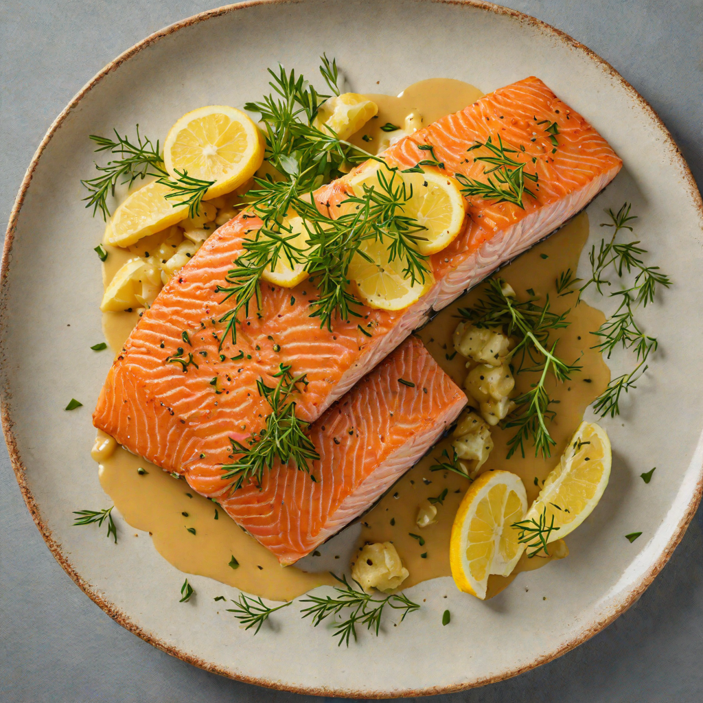 Pan-Seared Salmon with Puget Sound Herb Butter
