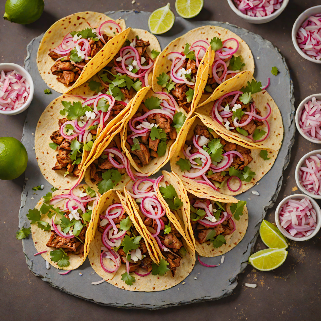 Grilled Whiskey-Marinated Pork Tacos with Pickled Red Onions