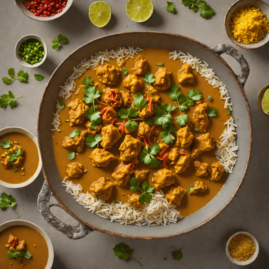 Slow-Cooked Burmese Chicken Curry with Turmeric and Ginger