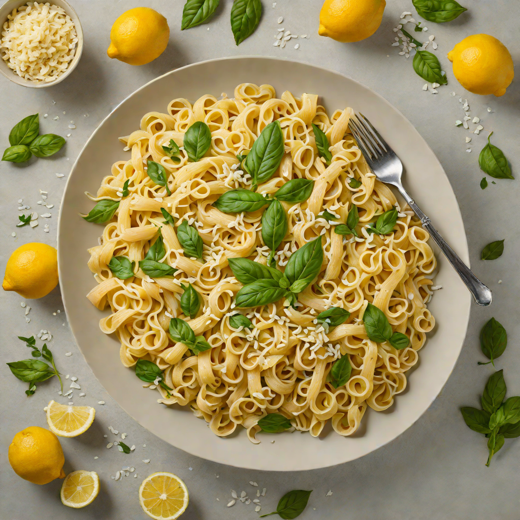 Popular-Inspired Lemon Ricotta Pasta with Garlic and Basil