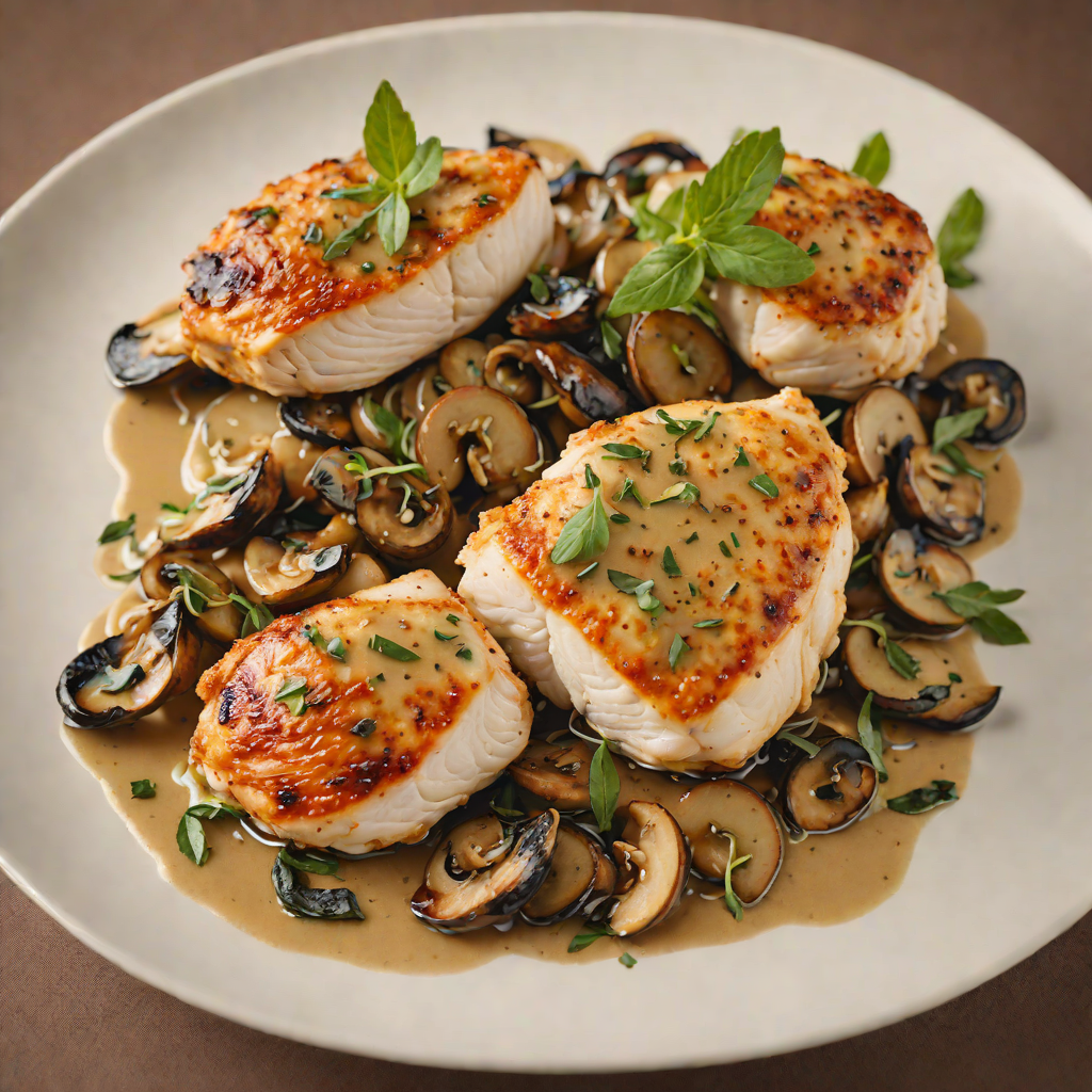 Pan-Seared Chicken with Mushroom and Sage Pan Sauce