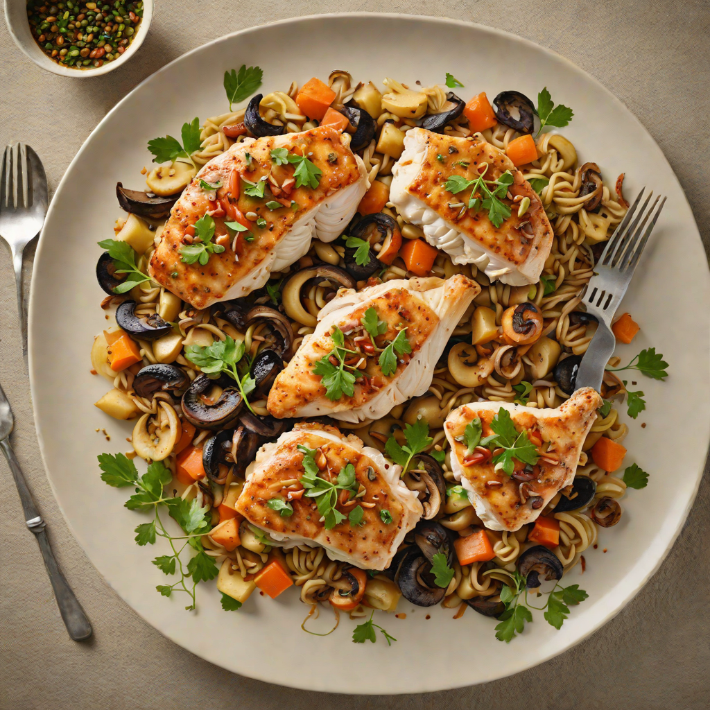 Pan-Seared Chicken with Forest Mushroom Ragout