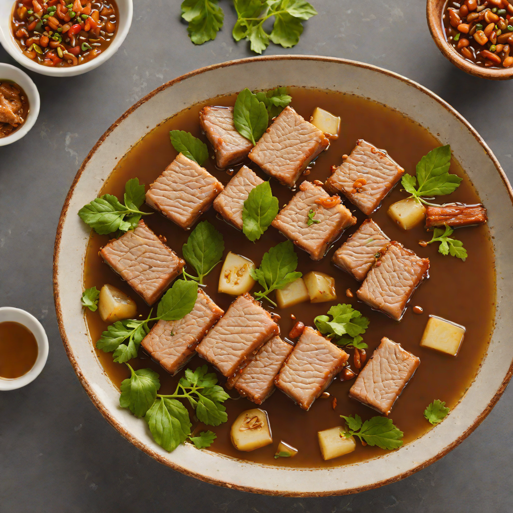 Pan-Seared Pork Belly Sinigang with Tamarind Broth
