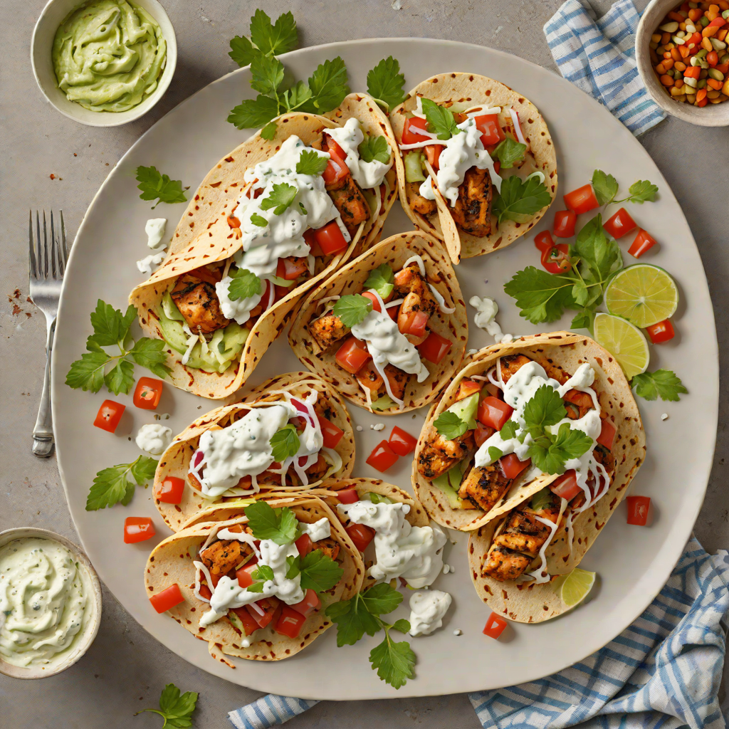 Grilled Gyro-Spiced Chicken with Tzatziki Sauce