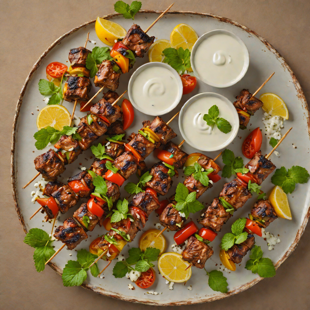 Spiced Lamb Kabobs with Yogurt-Mint Sauce