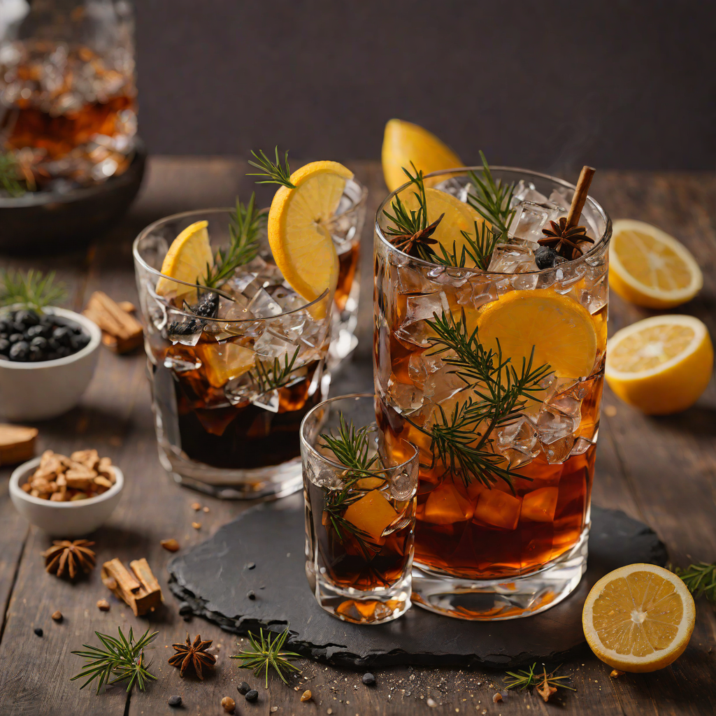 Smoky Pine Charcoal Old Fashioned