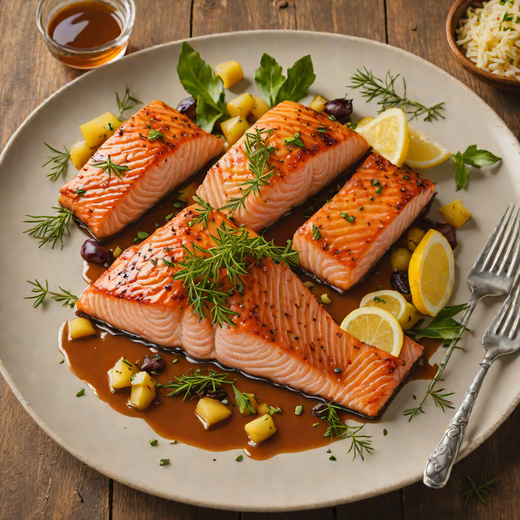 Pan-Seared Salmon with Puget Sound Inspired Cedar Glaze