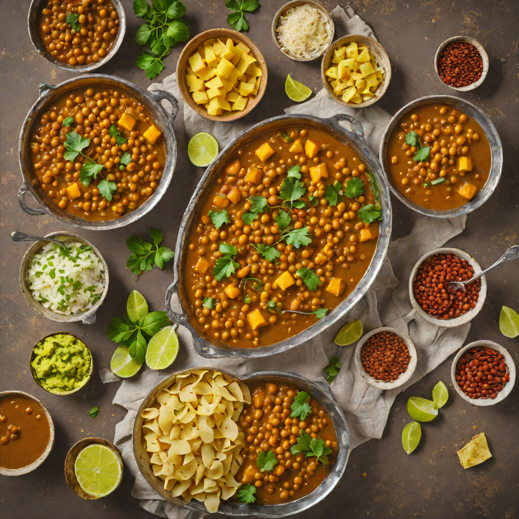 Curried Channa and Potato Trinidadian Street Food