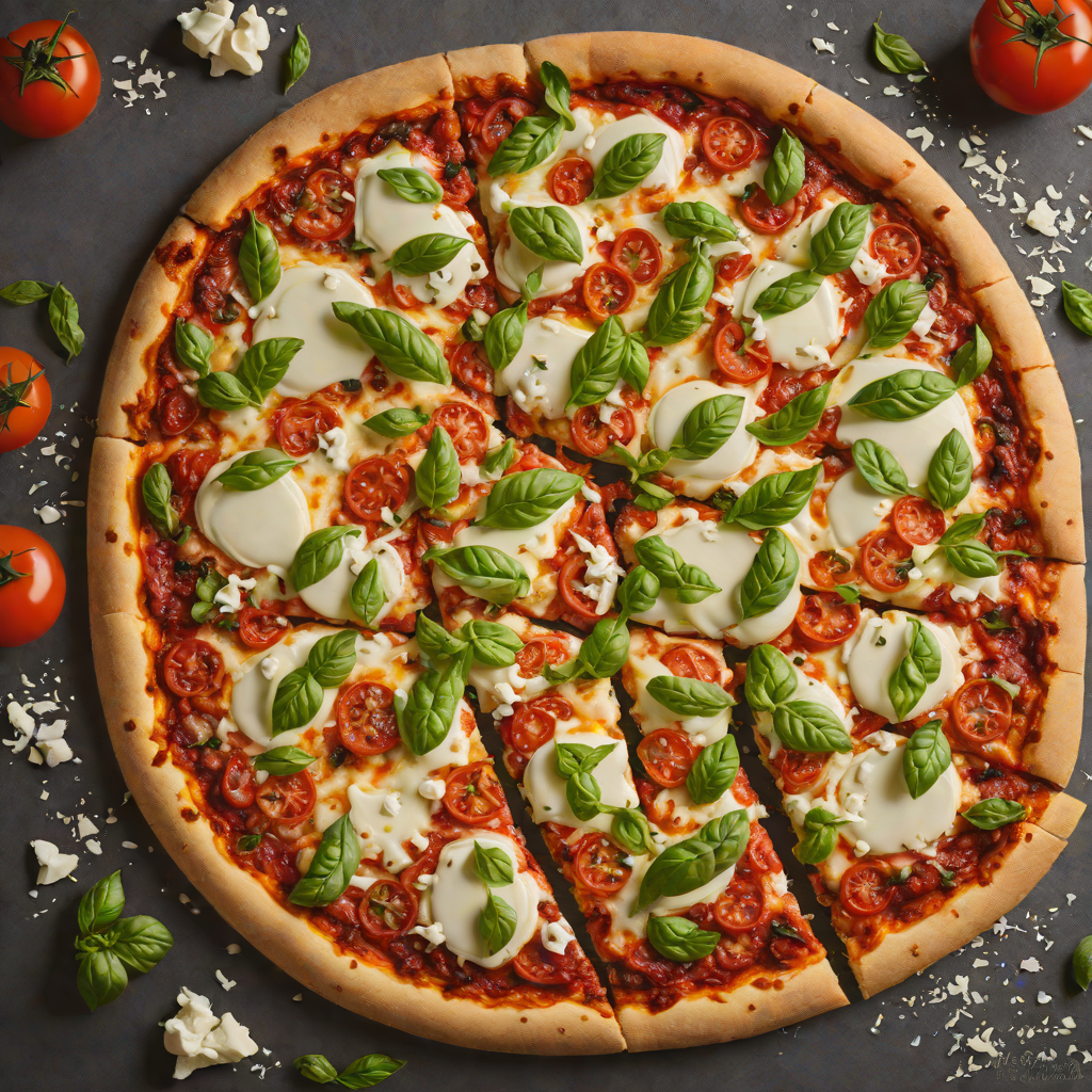 Hand-Tossed Classic Margherita Pizza with Fresh Mozzarella