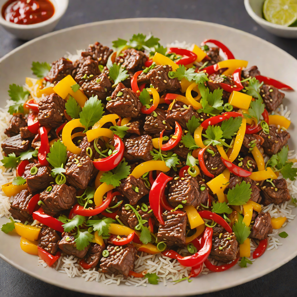 Stir-Fried Vietnamese Lemongrass Beef with Peppers