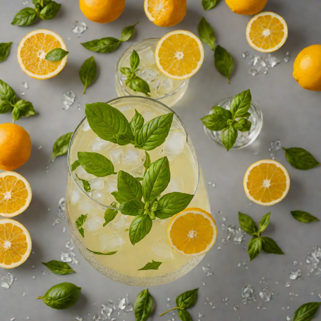 Citrus Basil Gin Sour