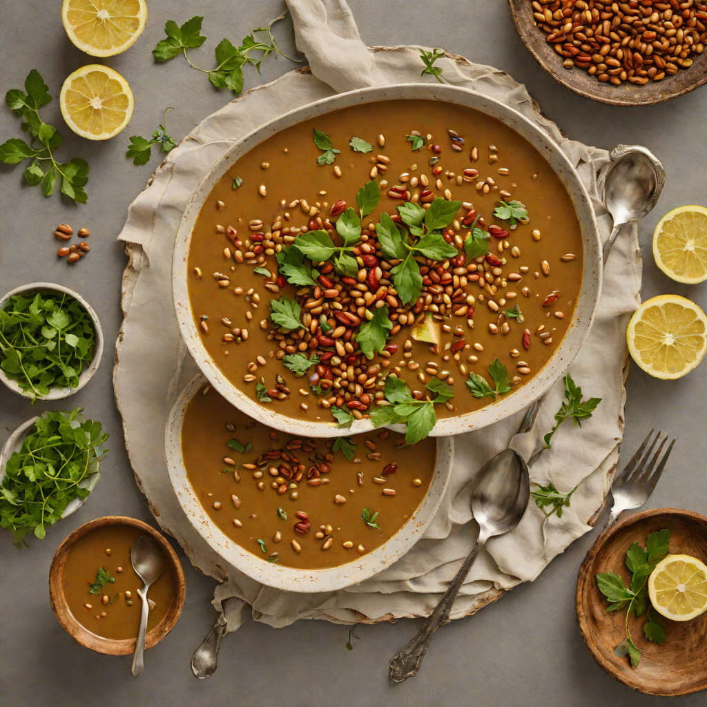 Sumac-Spiced Lentil Soup with Lemon and Fresh Herbs