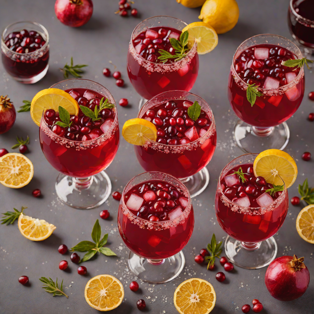 Cranberry and Pomegranate Sparkling Punch