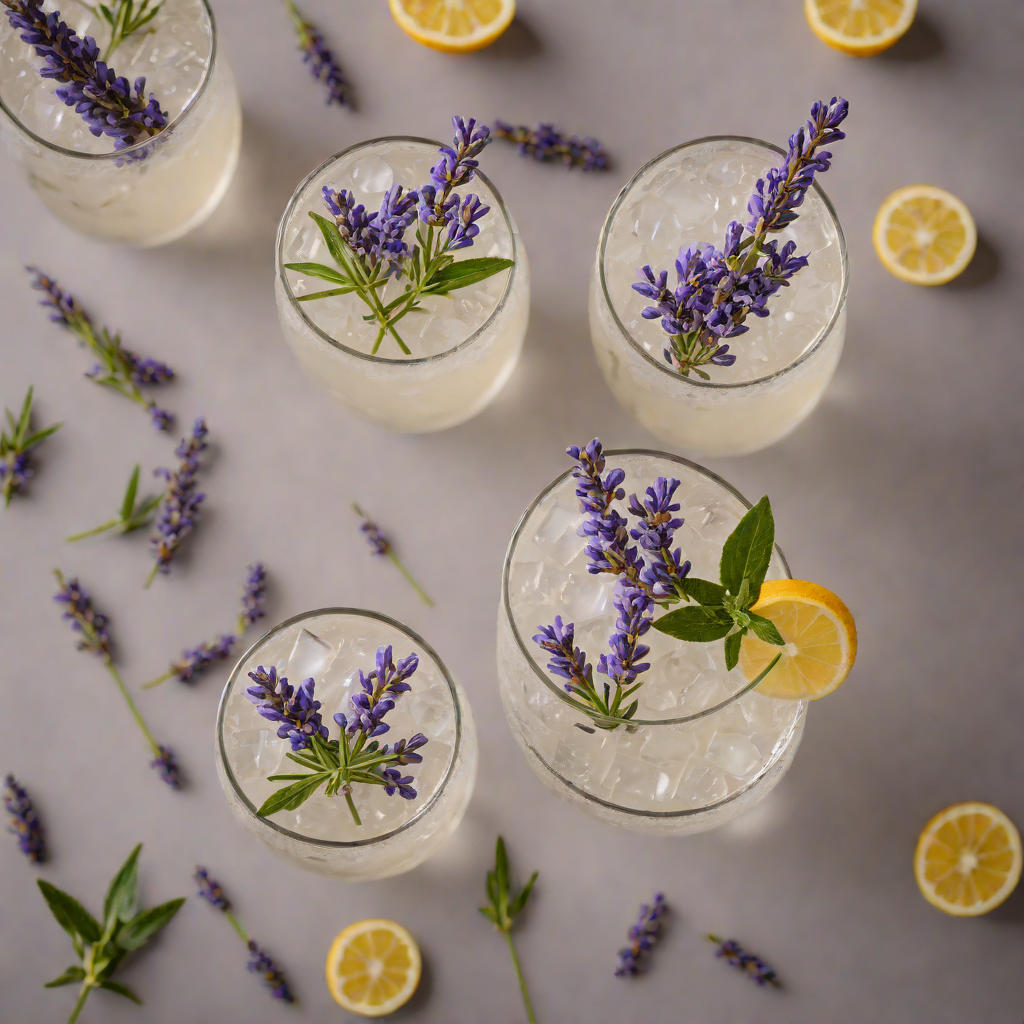 Herbal Lavender Gin Fizz