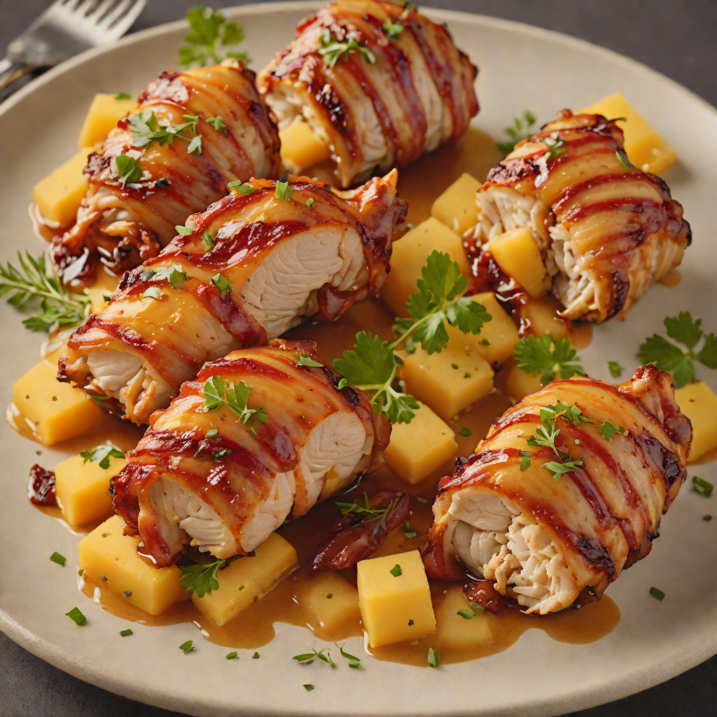 Cheddar-Stuffed Bacon-Wrapped Chicken Thighs