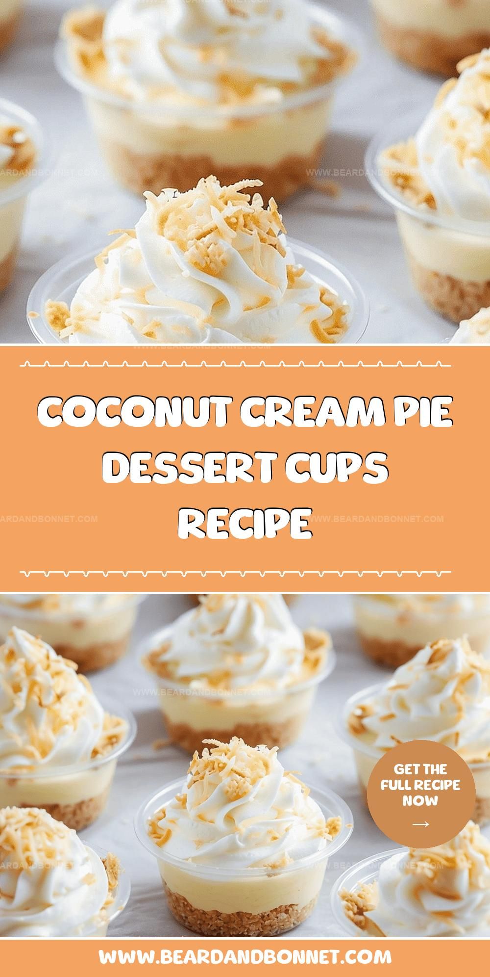 No-Bake Coconut Cream Pie Cups