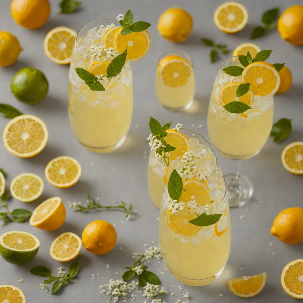 Citrus Sunshine Fizz with Elderflower
