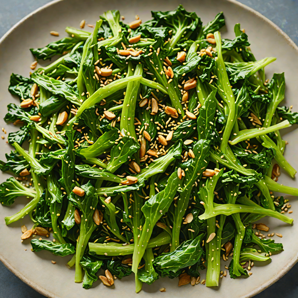 Sautéed Asian Greens with Garlic and Sesame
