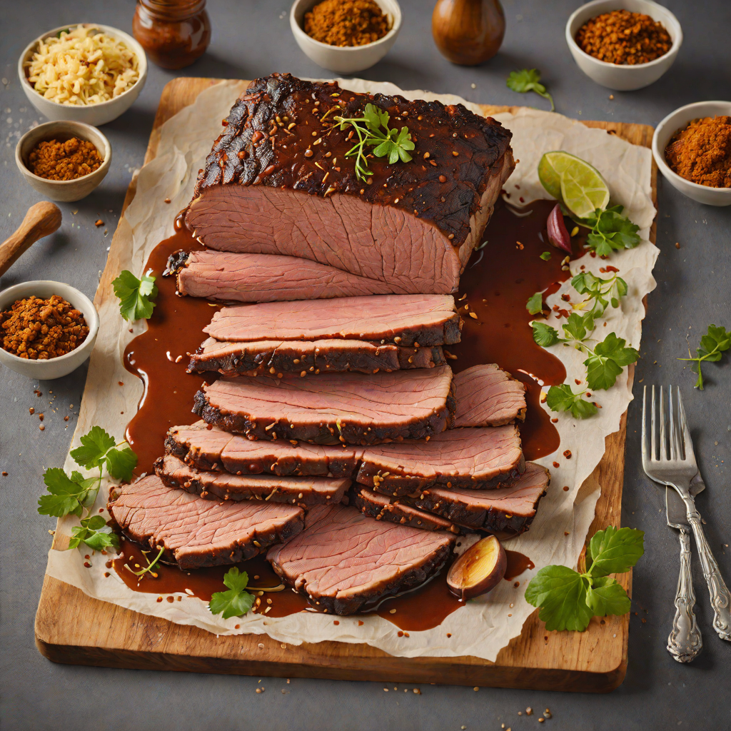 Slow-Cooked Beef Brisket with Smoky Chipotle Rub