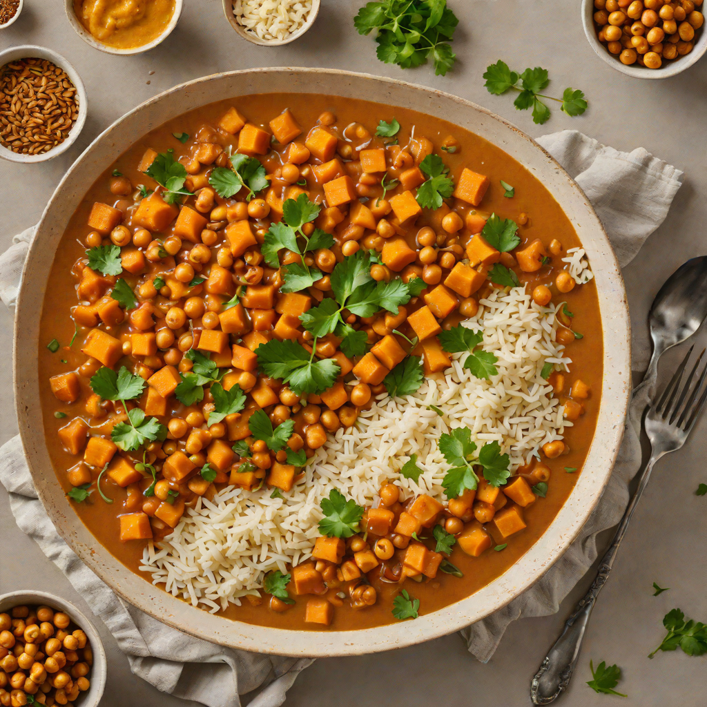 Mishawaka-Inspired Spiced Sweet Potato and Chickpea Curry