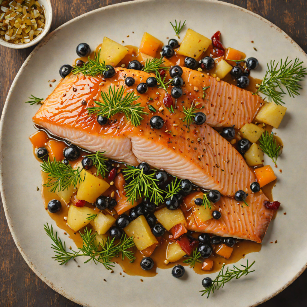 Pan-Seared Arctic Char with Northwoods Juniper Berry Glaze