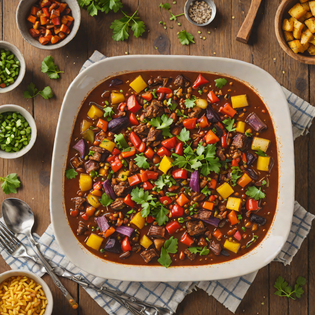 Woodland Park-Inspired Bison Chili with Roasted Vegetables