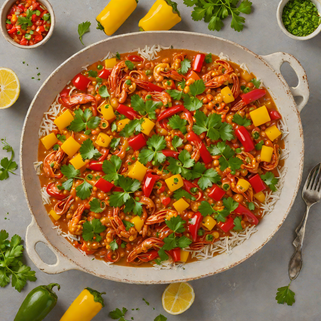 Crawfish Étouffée with Fresh Parsley and Bell Peppers