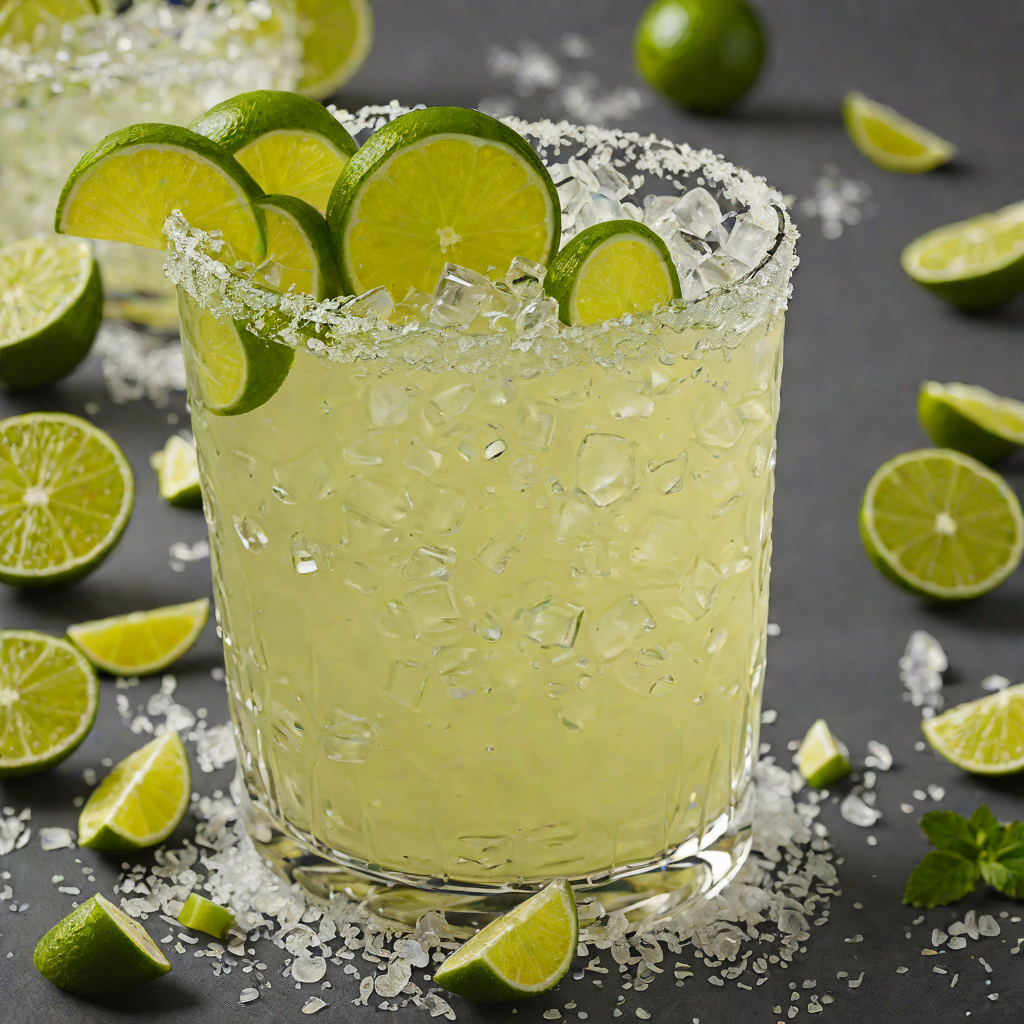 Salt-Rimmed On the Rocks Margarita with Lime Zest