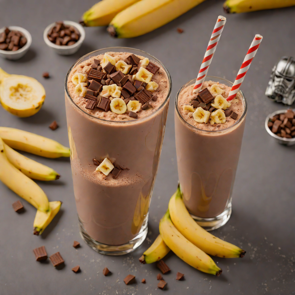 Sweet and Savory Star Wars-Themed Chocolate Banana Smoothie