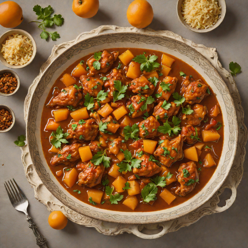 Spiced Jeddah Chicken Tagine with Apricots
