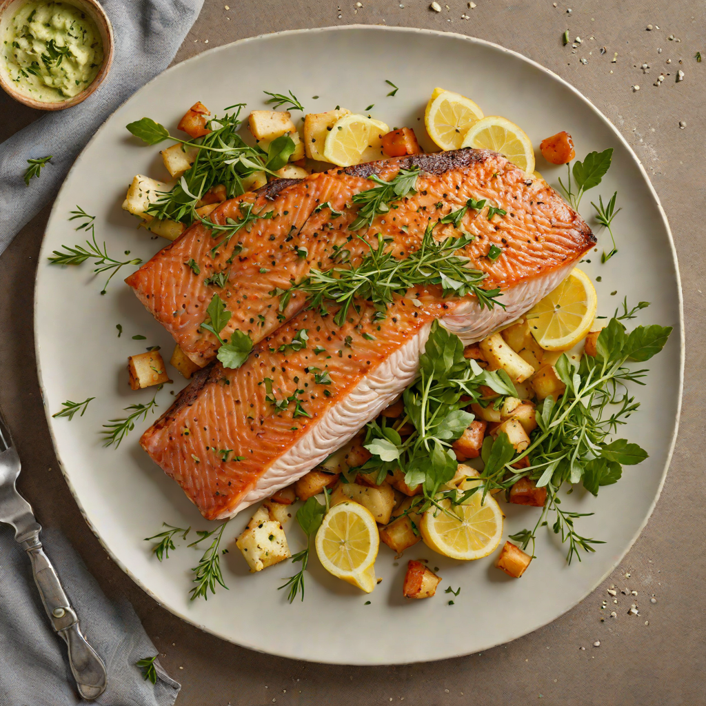 Pan-Seared Trout with Woodland Herb Butter