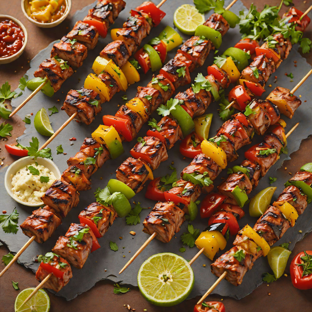 Grilled Pork Kabobs with Smoky Paprika and Garlic