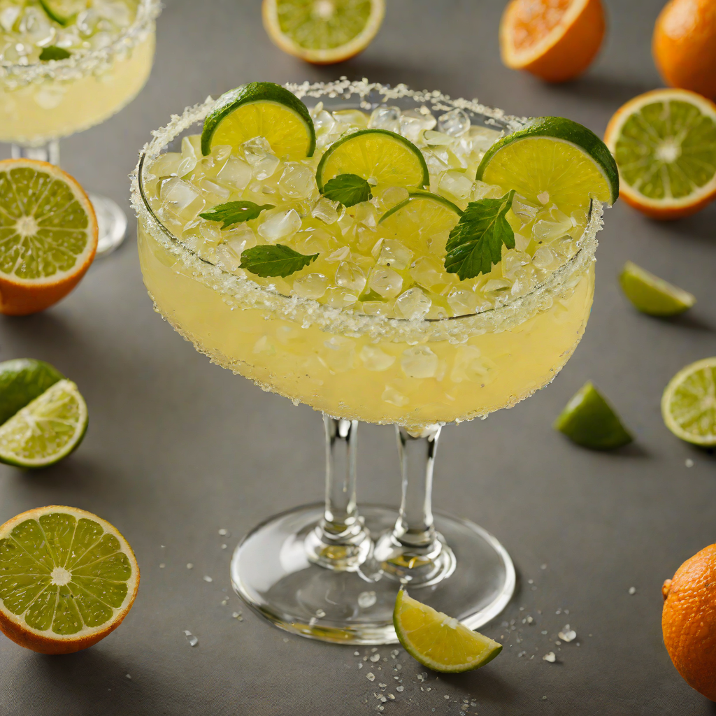 Lime-Infused Margarita with Orange Liqueur and Simple Syrup