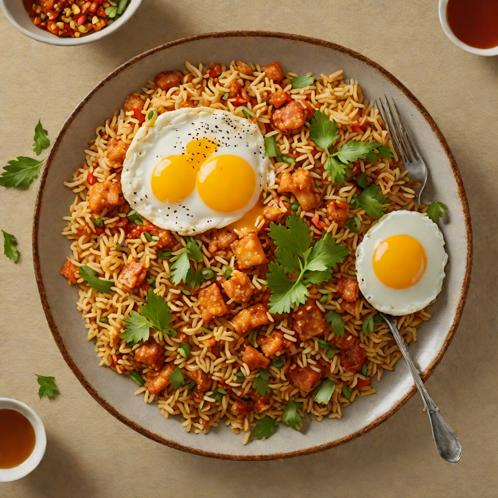 Northern Wind Kimchi Fried Rice with Crispy Egg
