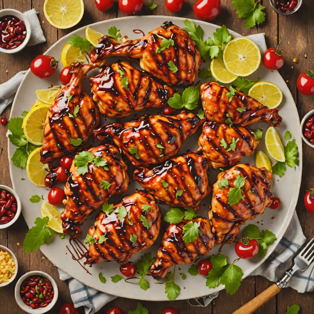 Grilled Southwestern Michigan Cherry BBQ Chicken