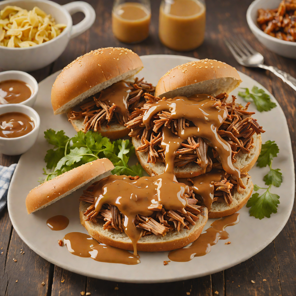 Slow-Smoked Pulled Pork with Tangy Mustard BBQ Sauce