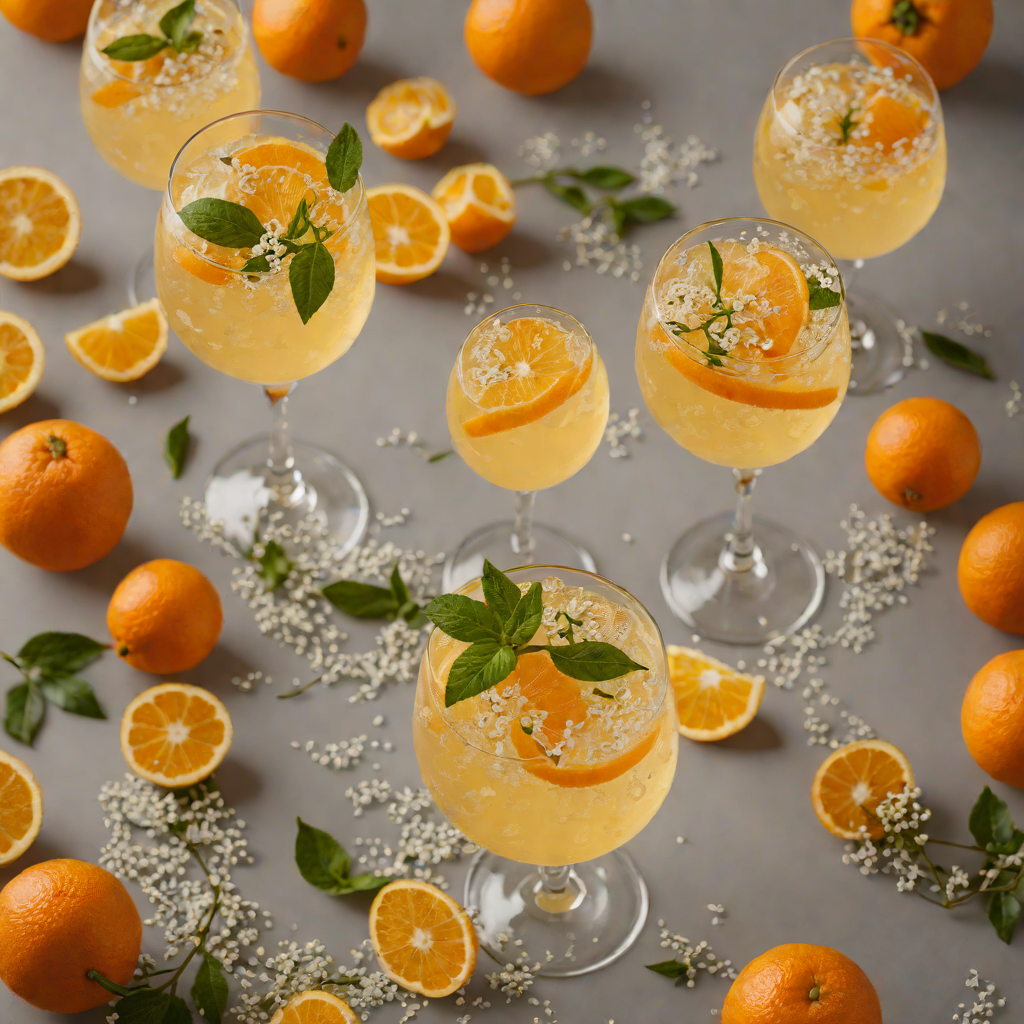 Sparkling Clementine and Elderflower Fizz