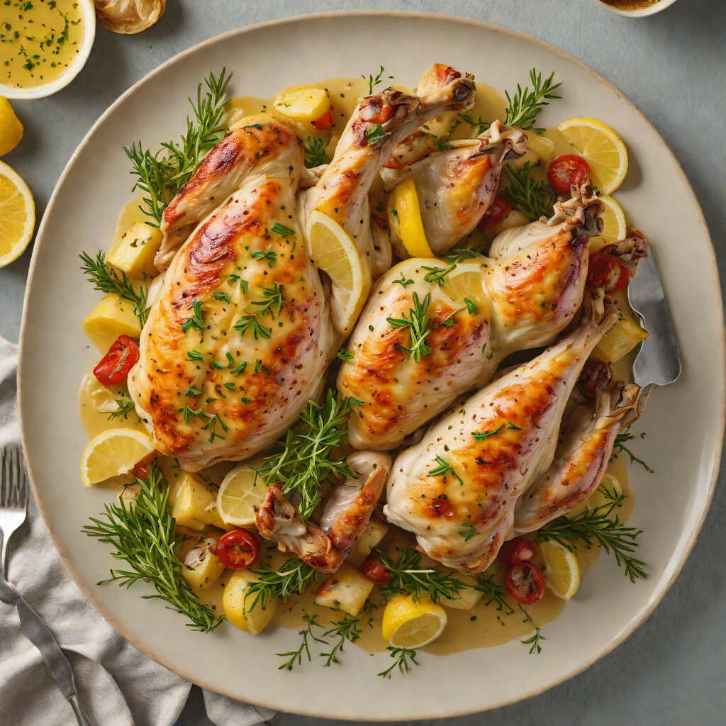 Pan-Roasted Chicken with Lemon-Thyme Sauce
